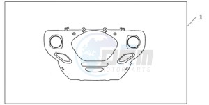 GL18009 UK - (E / AB MKH NAV) drawing CHROME FR.LOWER COWL