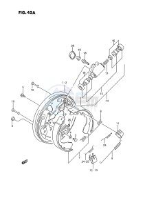 LT-F250 (E28) drawing FRONT WHEEL BRAKE (MODEL M N P R S T)