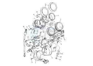 XJR 1300 drawing METER