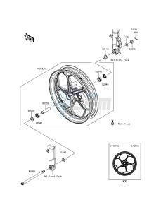 NINJA 300 EX300AGF XX (EU ME A(FRICA) drawing Front Hub