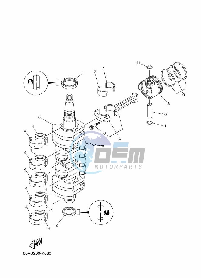 CRANKSHAFT--PISTON