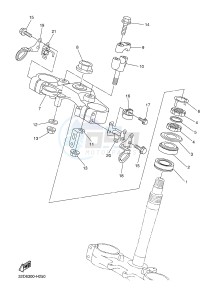 WR250R (32DW 32DV 32DX) drawing STEERING