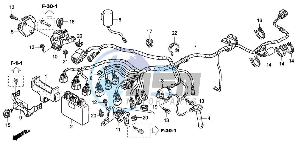 WIRE HARNESS (TRX450R6,7,8/ER6,7,8)