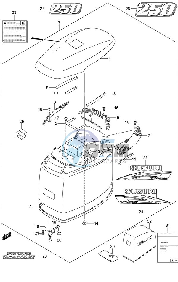 Engine Cover (White)