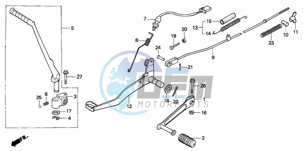 PEDAL/KICK STARTER ARM