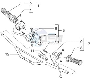 Surfer 50 drawing Handlebars component parts