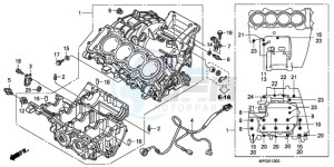 CB600FAA Europe Direct - (ED / ABS 25K) drawing CRANKCASE