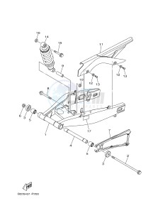 YZF-R3A 321 R3 (B02D) drawing REAR ARM & SUSPENSION