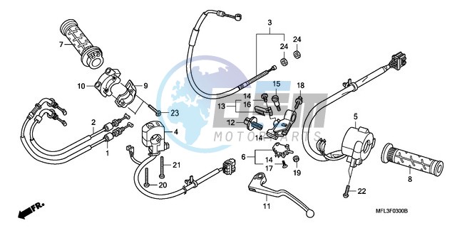 HANDLE LEVER/SWITCH/CABLE