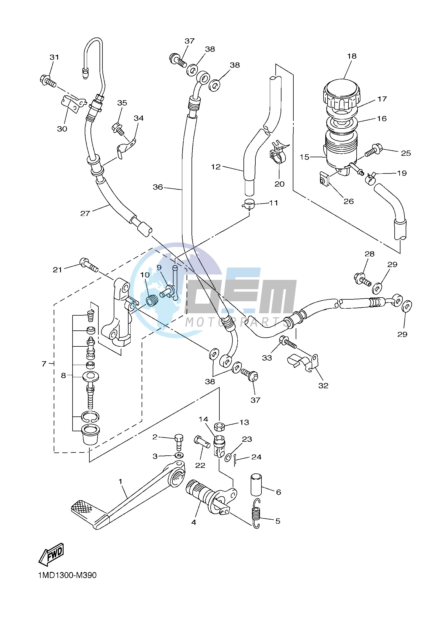 REAR MASTER CYLINDER