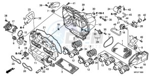 CB600FAA Australia - (U / ABS) drawing AIR CLEANER