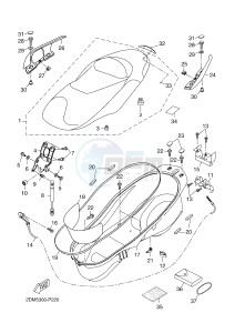 YP125R X-MAX125 X-MAX (2DM5 2DM5) drawing SEAT