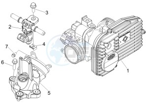 MP3 400 ie lt MP3 400 ie lt Sport drawing Throttle body - Injector - Union pipe