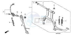 CB1300A9 France - (F / ABS CMF MME TWO) drawing STAND