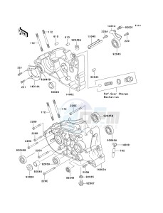 KH 125 M [2000] (M5-M9) drawing CRANKCASE