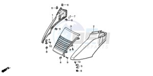 CN250 HELIX drawing FRONT UPPER COVER