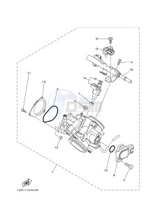 YXC700E YXC70VPXG VIKING VI (B853) drawing THROTTLE BODY ASSY 1