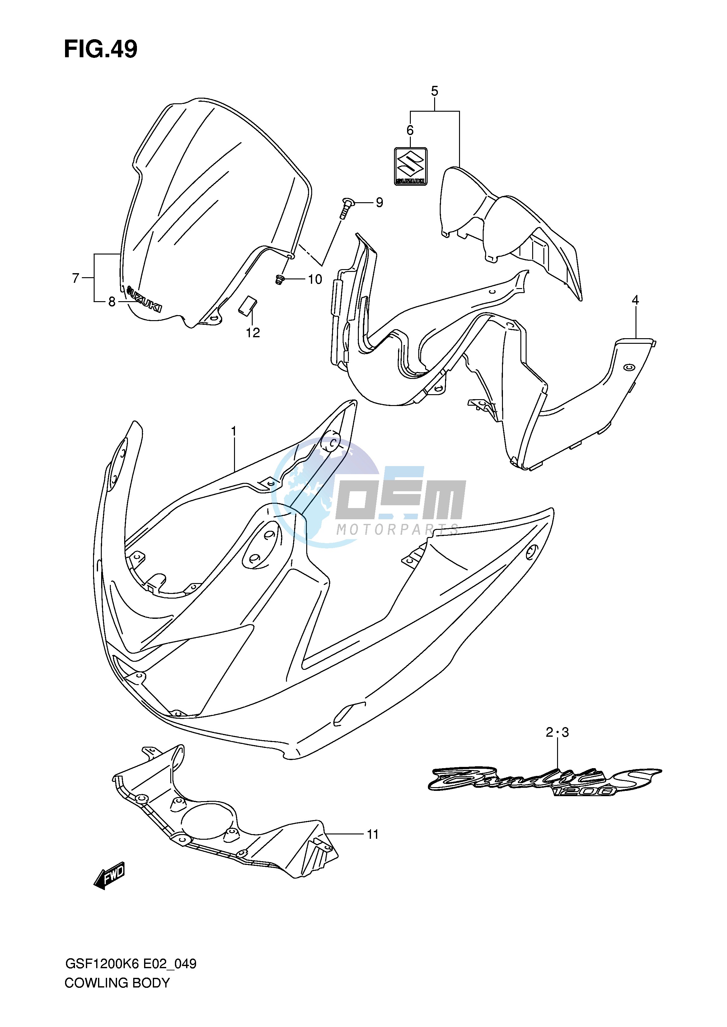 COWLING (GSF1200S SA)