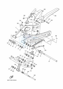 MT-07 MTN690 (BTK7) drawing REAR ARM