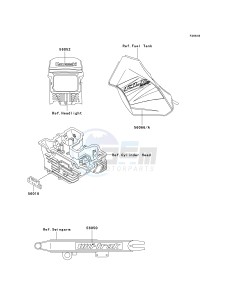 KL 125 D [KLR125] (D20-D22) [KLR125] drawing DECALS-- D22- -