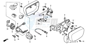 VF750C2 drawing CARBURETOR SIDE COVER