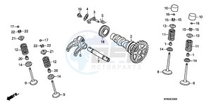 CRF250R9 Australia - (U) drawing CAMSHAFT/VALVE