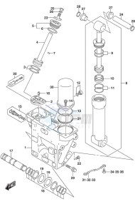 DF 250 drawing Trim Cylinder