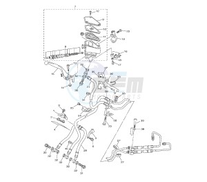 V-MAX 1700 drawing FRONT MASTER CYLINDER