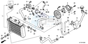 CBR125RWB CBR125RW E drawing RADIATOR