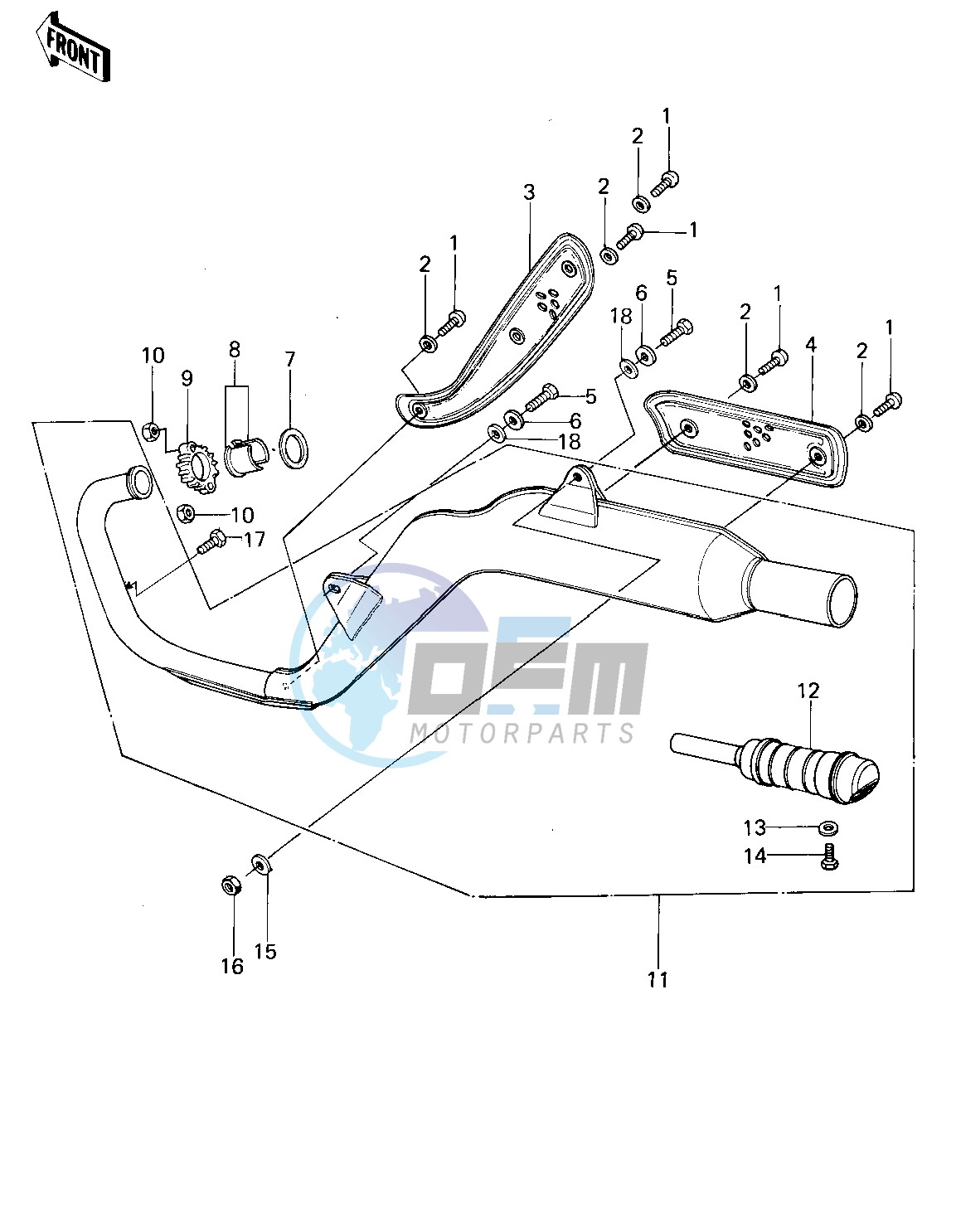 MUFFLER -- 78-79 KL250-A1_A1A_A2- -