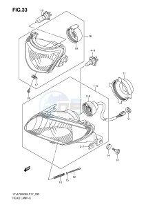 LT-A750X (P17) drawing HEADLAMP