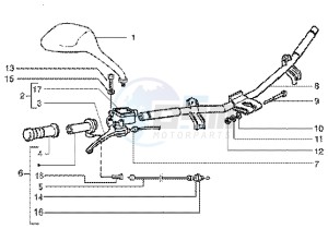 Runner 50 SP drawing Handlebars component parts