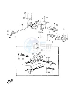 KE 125 A [KE125] (A7-A8) [KE125] drawing OIL PUMP -- 80-81 A7_A8- -