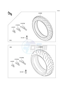 ZR 1000 B [Z1000 EUROPEAN] (B7F-B9F) 0B8F drawing TIRES