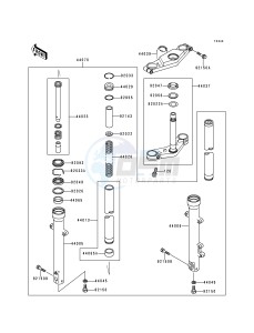 EX 500 D [NINJA 500] (D1-D5) [NINJA 500] drawing FRONT FORK