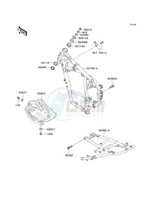 KL 650 A [KLR650] (A15-A19) [KLR650] drawing FRAME