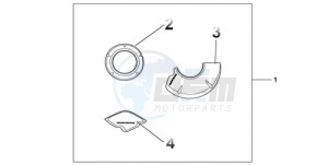 CBR1000RR9 BR / MME SPC - (BR / MME SPC) drawing CARBON CRANKCASE COVER SET