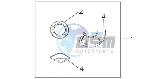 CARBON CRANKCASE COVER SET