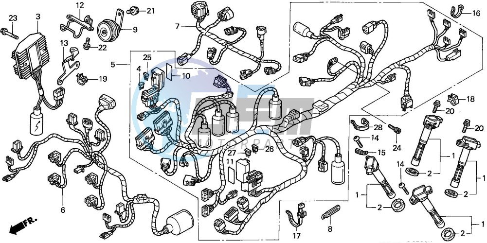 WIRE HARNESS (VFR800A)