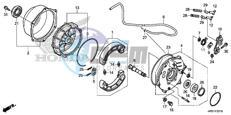 REAR BRAKE PANEL