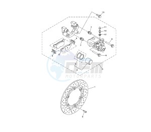 XP T-MAX WHITE MAX 500 drawing REAR BRAKE CALIPER