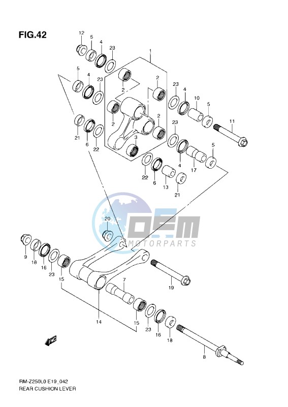 REAR CUSHION LEVER (L0-L1)