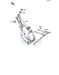 KX 125 G [KX125] (G1) [KX125] drawing FRAME