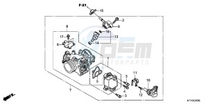 CBR125RSC drawing THROTTLE BODY