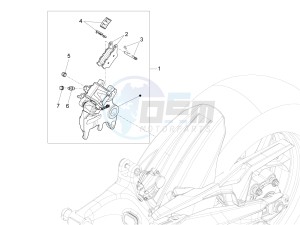 CAPONORD 1200 RALLY E3 ABS (NAFTA) drawing Rear brake caliper