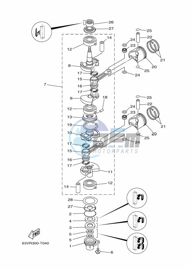 CRANKSHAFT--PISTON