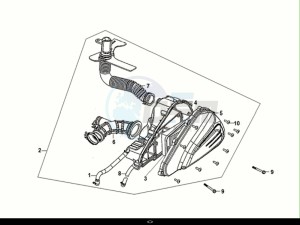 FIDDLE IV 125 (XG12W1-EU) (M0-M3) drawing AIR CLEANER