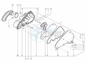 Typhoon 125 4T 2V E3 (NAFTA) drawing Air filter