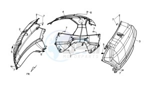 MAXSYM 400 EFI ABS drawing COWLING