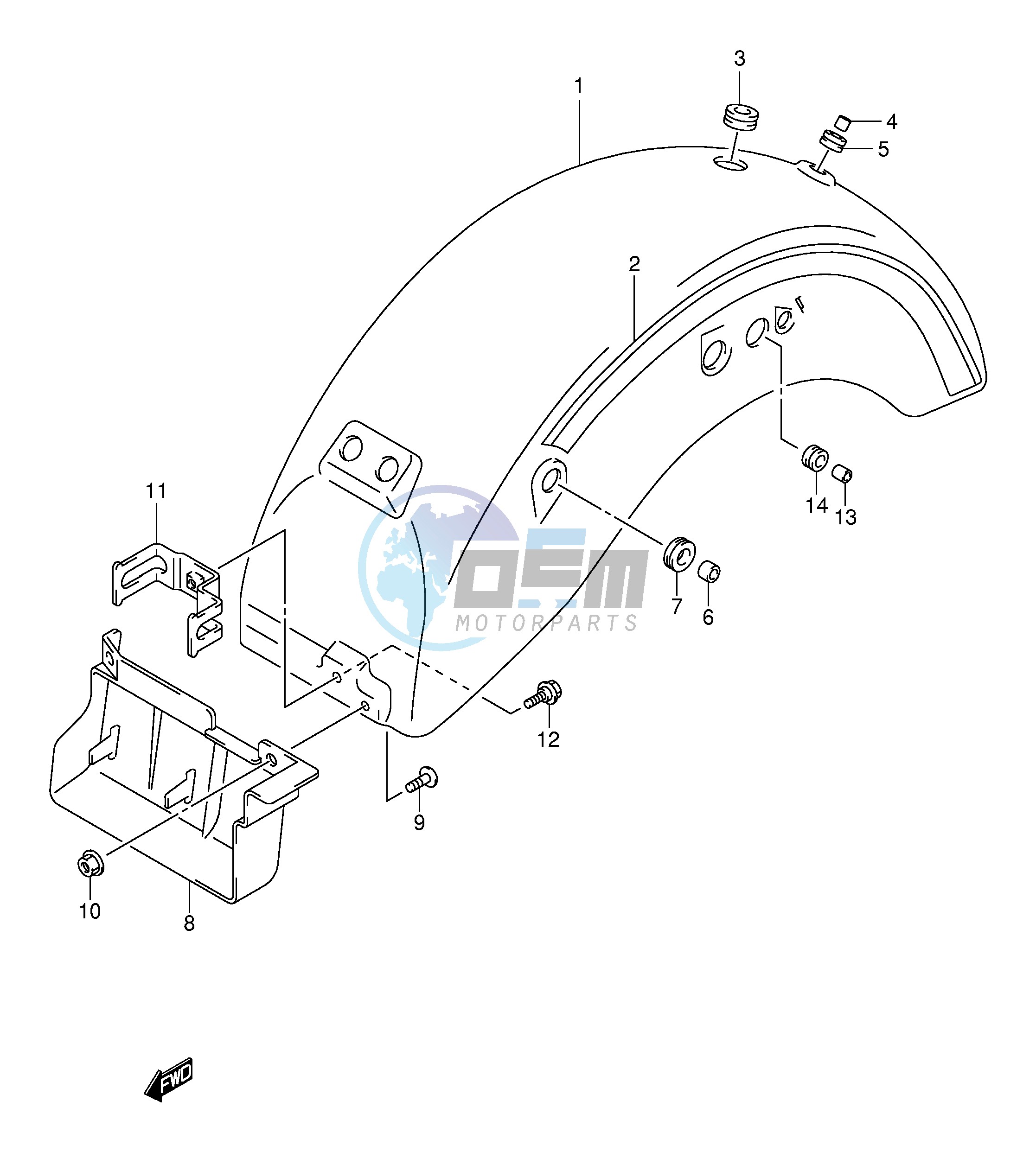 REAR FENDER (MODEL Y K1)